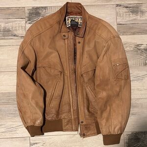 Men's Tan Leather Jacket